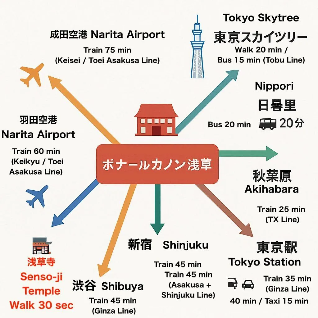 Apartmán 301カップルさん歓迎 浅草寺徒歩30秒 Prefektura Tokio Japonsko